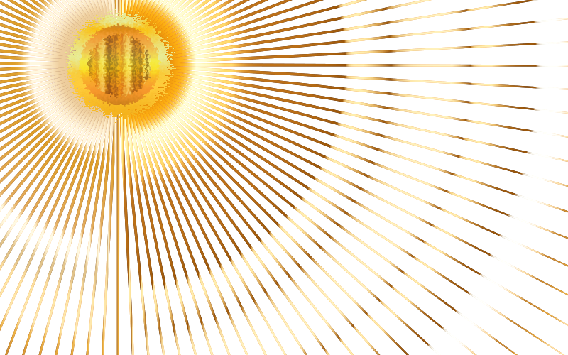 金色放射光 PNG